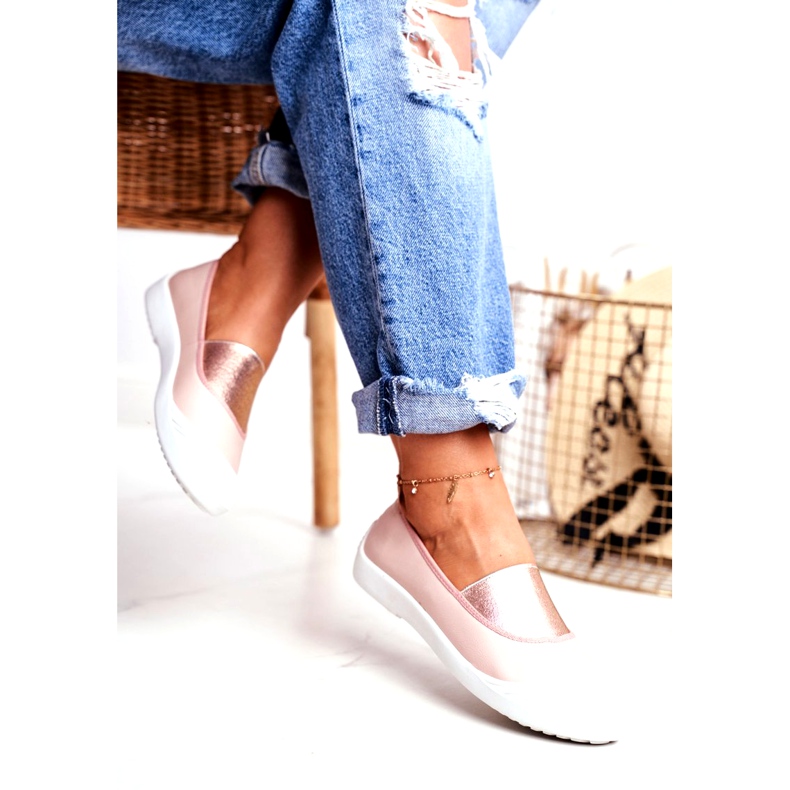 LU BOO Tenisky Nazouvací Nazouvací tenisky Pink Justy růžový 3