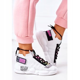 PS1 Dámské sportovní boty Tenisky White Bubble Tea bílý 2