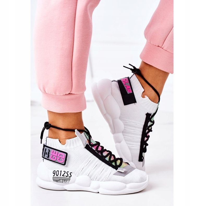 PS1 Dámské sportovní boty Tenisky White Bubble Tea bílý 2