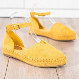 Coura Žluté espadrilky se sponou žluť 1