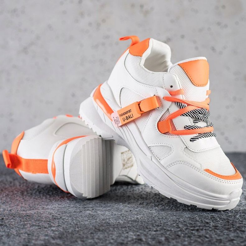 SHELOVET Bílé módní tenisky bílý 1