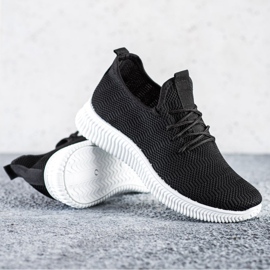 SHELOVET Textilní sportovní obuv černá 1 SHELOVET Textilní sportovní obuv černá 1