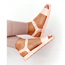 Voňavé ekologické gumové sandály ZAXY HH285123 Nude béžový růžový 7