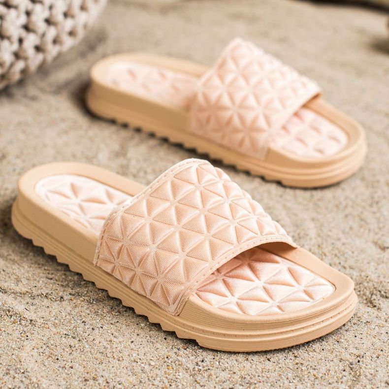 Renda Neformální béžové pantofle béžový 1