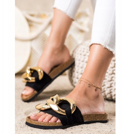 Sabatina Módní pantofle černý 1