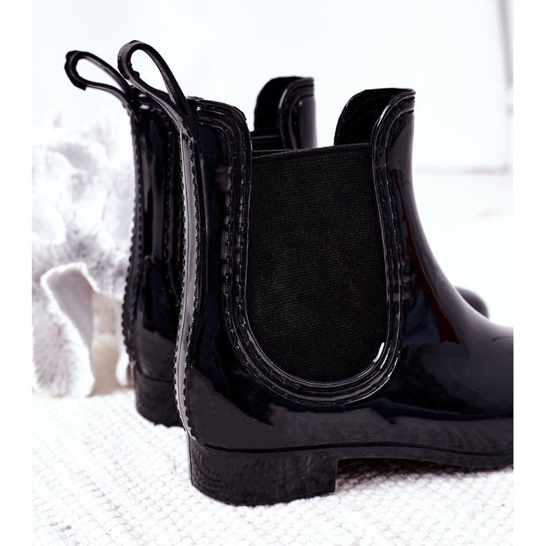Dětské galoše Black Jodhpur kozačky Lily černý 1