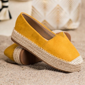 Primavera Espadrilky na platformě žlutá 1