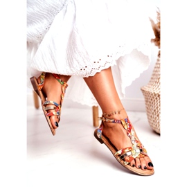 PS1 Dámské sandály Elegantní oranžová orientální brooke oranžový vícebarevný zlatý 4 PS1 Dámské sandály Elegantní oranžová orientální brooke oranžový vícebarevný zlatý 4