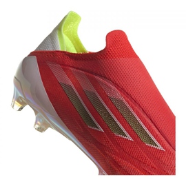 Kopačky Adidas X Speedflow + Ag M FY6872 červená, oranžová, bílá červené 2 Kopačky Adidas X Speedflow + Ag M FY6872 červená, oranžová, bílá červené 2