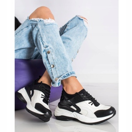 Melisa Svázané klasické tenisky bílý černý 1