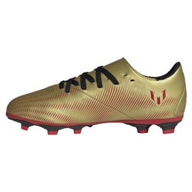 Kopačky Adidas Nemeziz Messi .4 FxG Jr FY0810 zlatý zlatý 1