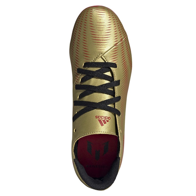 Kopačky Adidas Nemeziz Messi .4 FxG Jr FY0810 zlatý zlatý 2