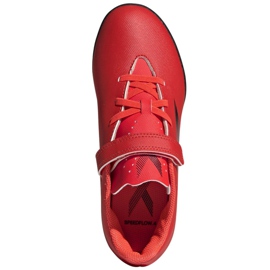 Kopačky Adidas X Speedflow.4 H&amp;L Tf Jr FY6874 vícebarevný červený 2