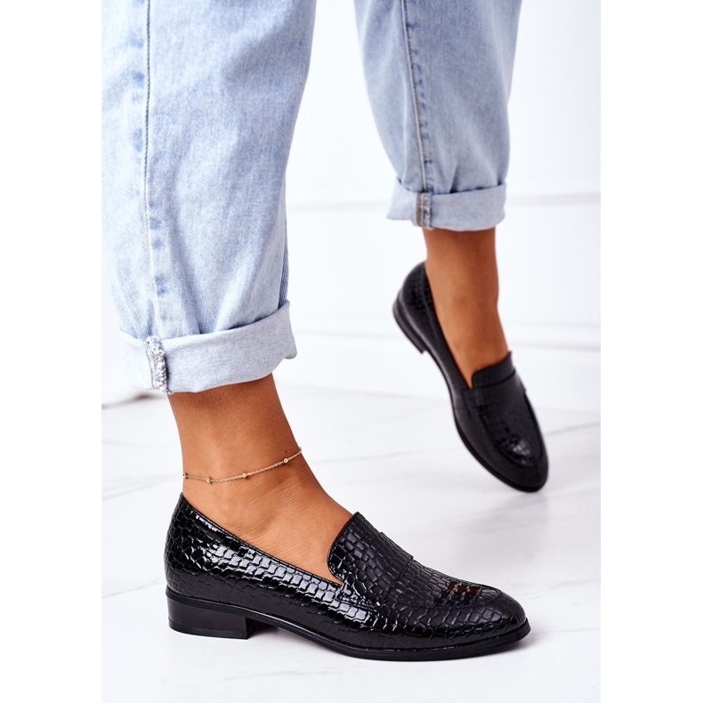 Lakované mokasíny Vinceza 21-10674 černá černý 2