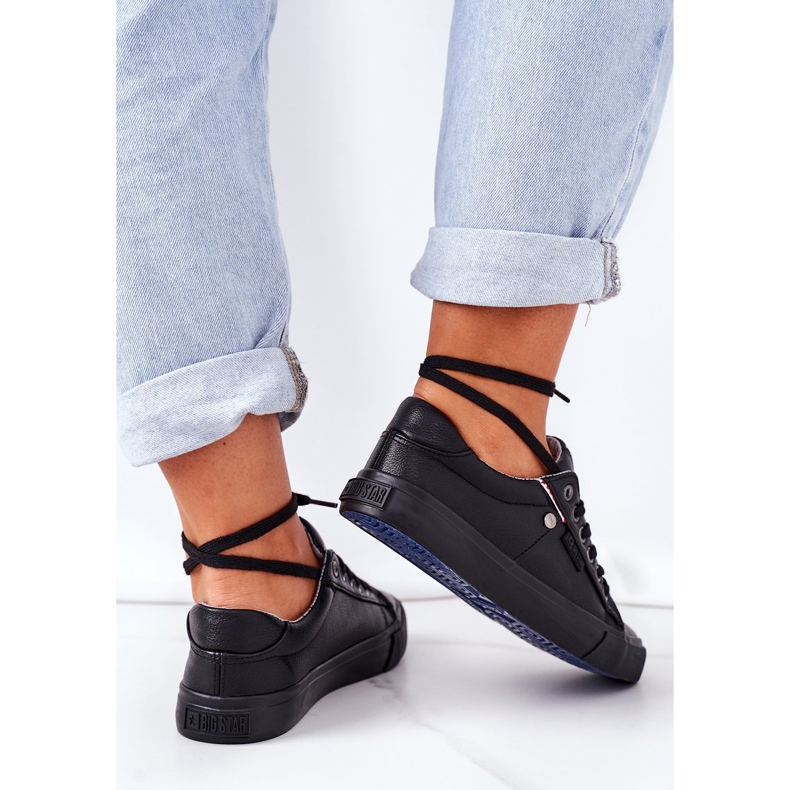 Dámské kožené tenisky Big Star GG274061 černé černá 1