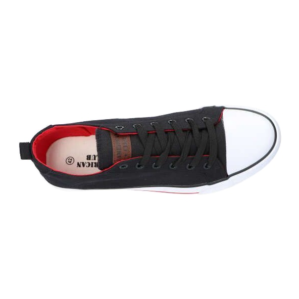 Černé tenisky American Club LH26 / 21 černá červené 3