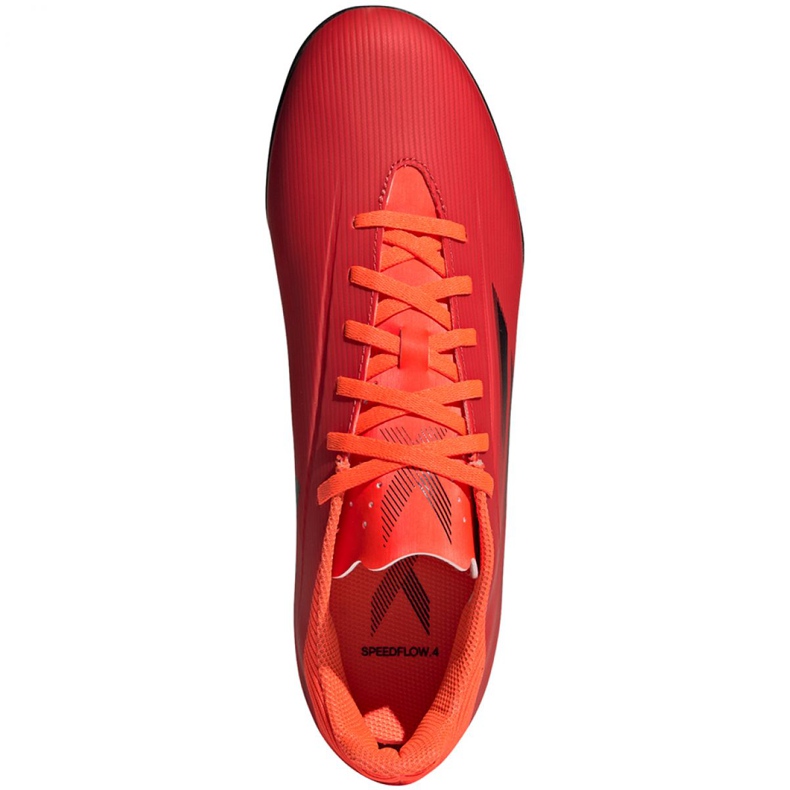 Kopačky Adidas X Speedflow.4 Tf M FY3336 červený pomeranče a červené 1