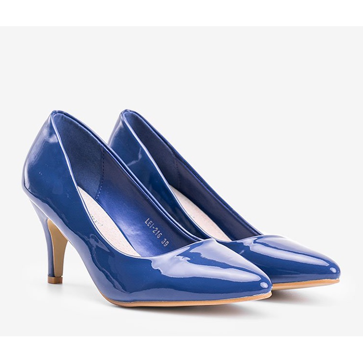 Modré lodičky na jehlovém podpatku Faith modrý 1