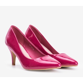 Tmavě růžové lodičky na jehlovém podpatku Faith růžový 1