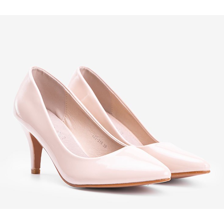 Béžové lodičky na jehlovém podpatku Faith béžový 1