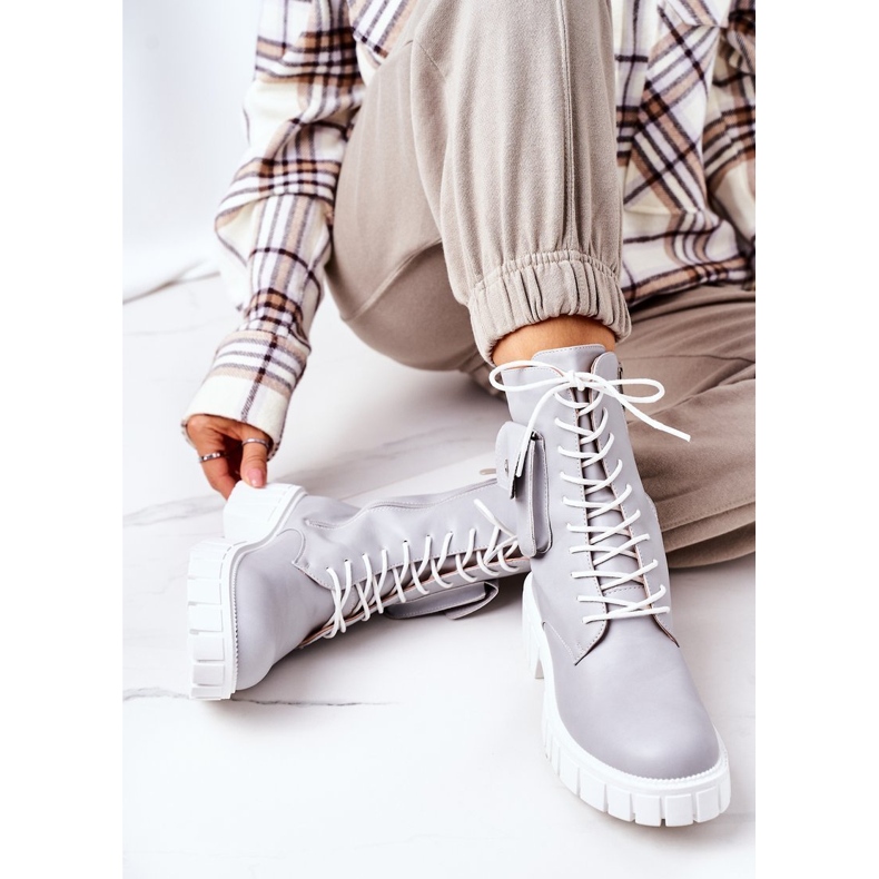 PS1 Teplí pracovníci s kapsou světle šedou Úžasné šedá 1