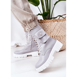 PS1 Teplí pracovníci s kapsou světle šedou Úžasné šedá 2