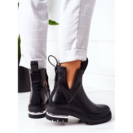 PS1 Teplé černé boty Jodhpur boty Rock It černá 2