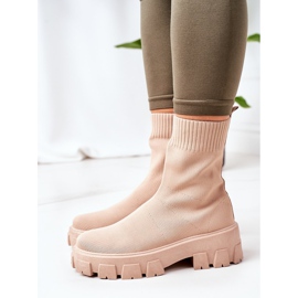 PS1 Pracovníci z elastické látky na platformě, béžová inspirace béžový 1