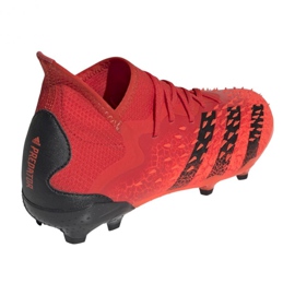 Kopačky Adidas Predator Freak.1 Fg Jr FY6262 červený pomeranče a červené 2