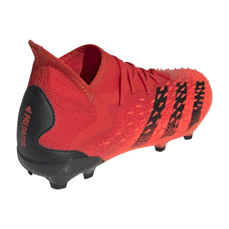 Kopačky Adidas Predator Freak.1 Fg Jr FY6262 červený pomeranče a červené 2