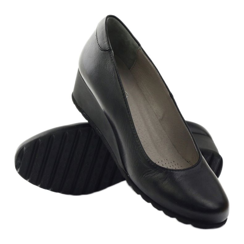 Lodičky klínové Edeo 2354 černé černá 3