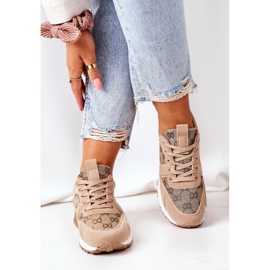 NEWS Sportovní obuv Tenisky béžové a zlaté Aruba béžový hnědý 2