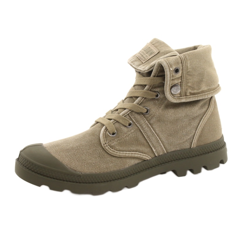 Boty Palladium Pallabrouse Baggy M 02478-308-M hnědý zelený 1