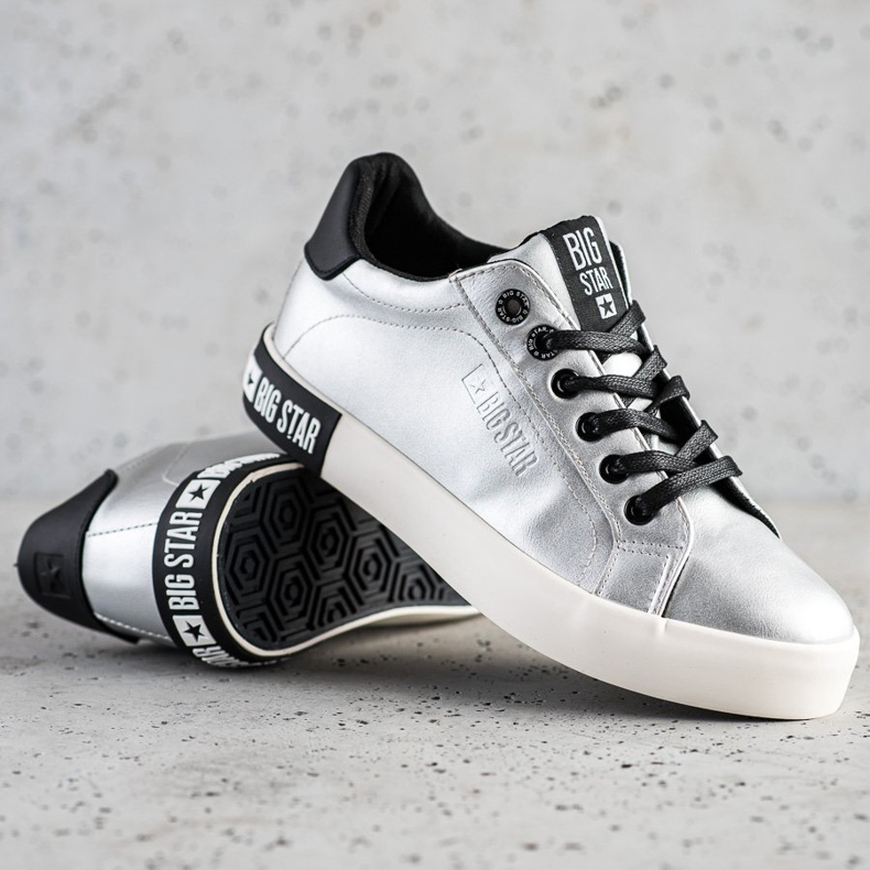 Dámské tenisky Big Star II274034 stříbrný 1