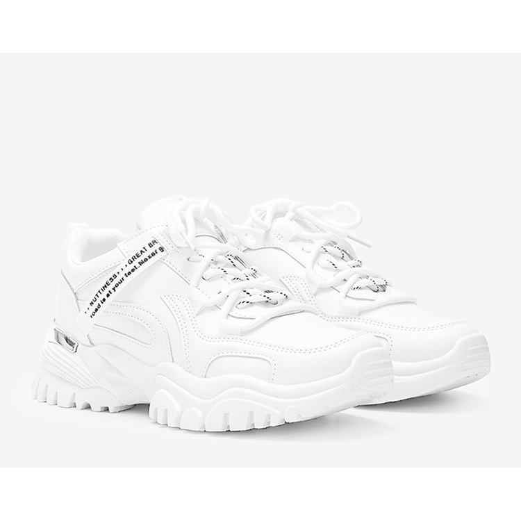 Bílé tenisky se silnou podrážkou Zooey bílý 1