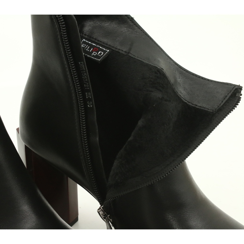 Černé boty Filippo DBT1553 / 21 BK černá 4 Černé boty Filippo DBT1553 / 21 BK černá 4