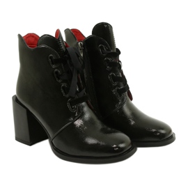 Stylové kozačky na sloupek černé Filippo DBT3109 / 21 BK černý 2