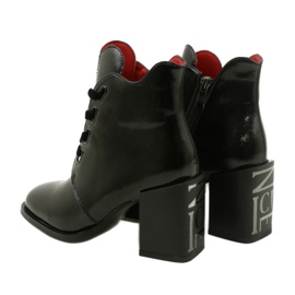 Stylové kozačky na sloupek černé Filippo DBT3109 / 21 BK černý 3