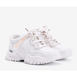 Béžové tenisky se silnou podrážkou Zooey béžový 1 Béžové tenisky se silnou podrážkou Zooey béžový 1