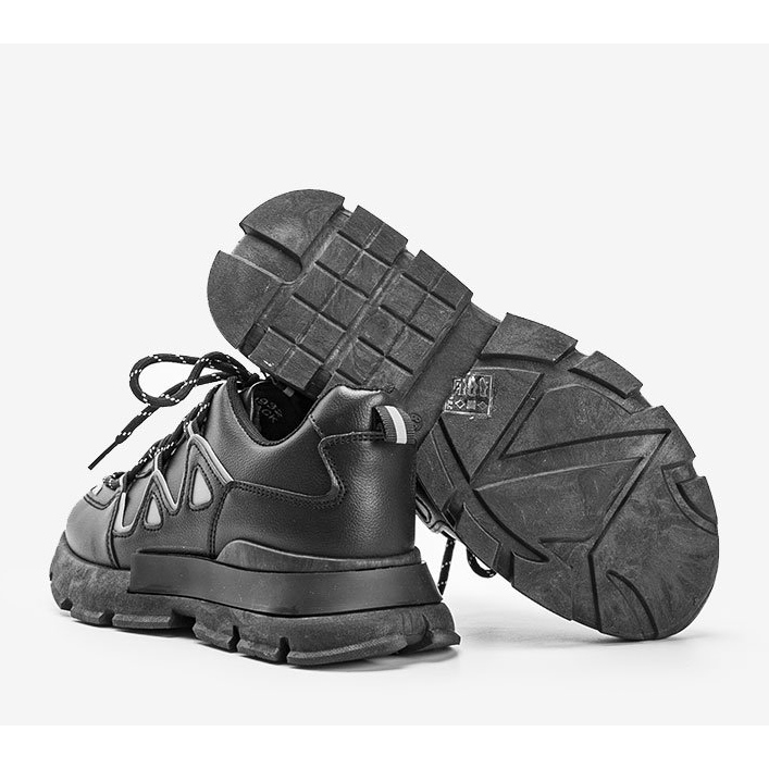 Černé tenisky s reflexními vložkami Filua černá 1