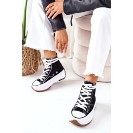 FJ1 Vysoké tenisky na platformě Electric Love Black bílý černá 2