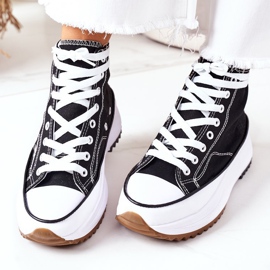 FJ1 Vysoké tenisky na platformě Electric Love Black bílý černá 1