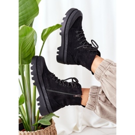 PV1 Suede Workers On The Black Platform Here I Am černý 1