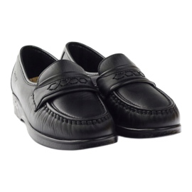 Solo Sólové mokasíny pro citlivé nohy Comfort Black 015 černý 3