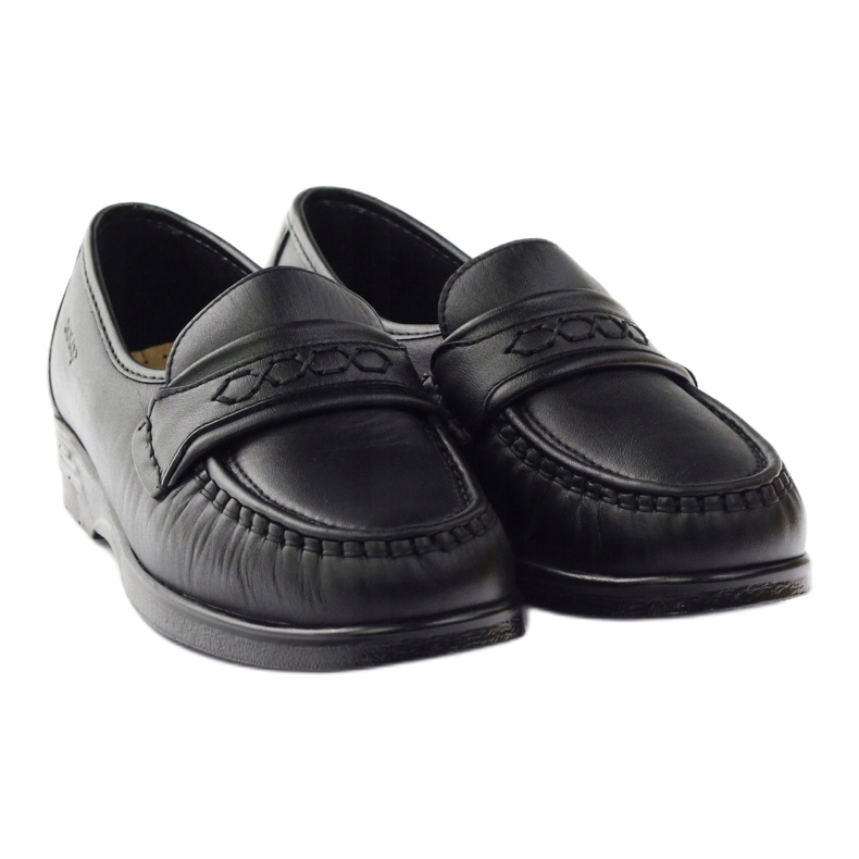 Solo Sólové mokasíny pro citlivé nohy Comfort Black 015 černý 3