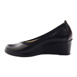 Gregors Leather Pumps Dámské Koturno 624 Black černý 2