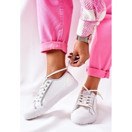 Dámské kožené tenisky Big Star II274055 bílé bílý 2