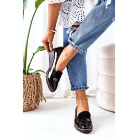 Lakované klínové boty POTOCKI 12032 Black černá 1