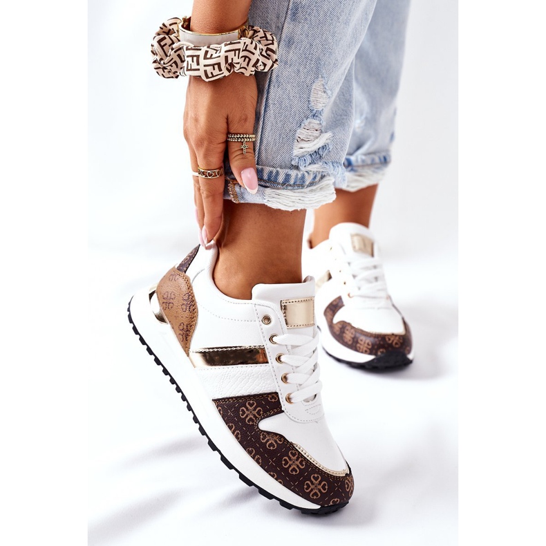 Sportovní boty Tenisky White Next bílý hnědý 2