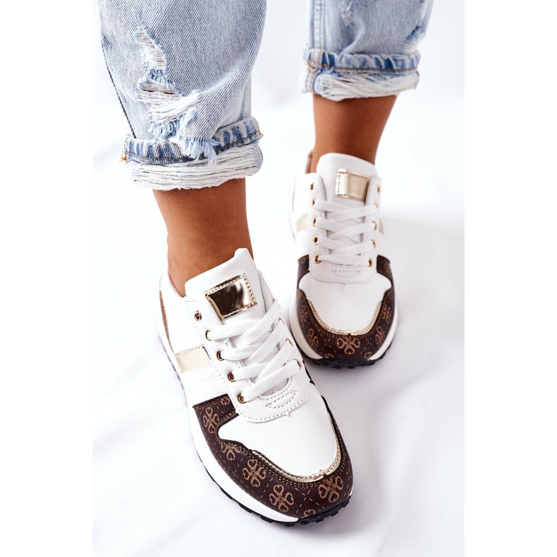 Sportovní boty Tenisky White Next bílý hnědý 1